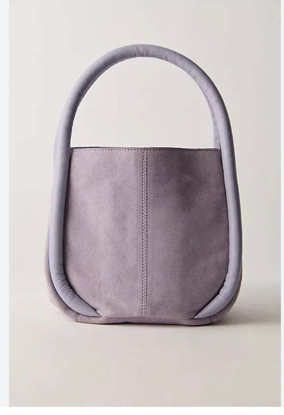 Free People Barlow Suede Bucket Bag - lilac $78 current